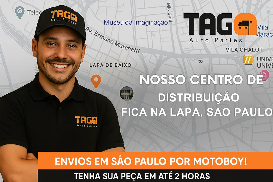 TAGA AutoPartes - Distribuição fica na Lapa, São Paulo